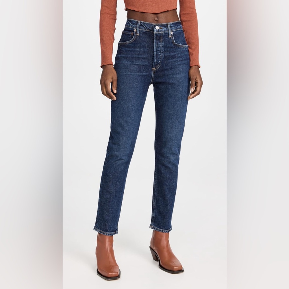 AGOLDE Riley Long High Rise Straight jeans, Divided - size 25